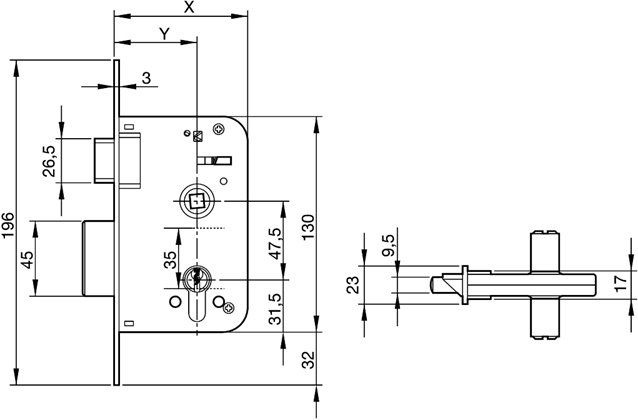 Cerradura Azbe Mod. 600