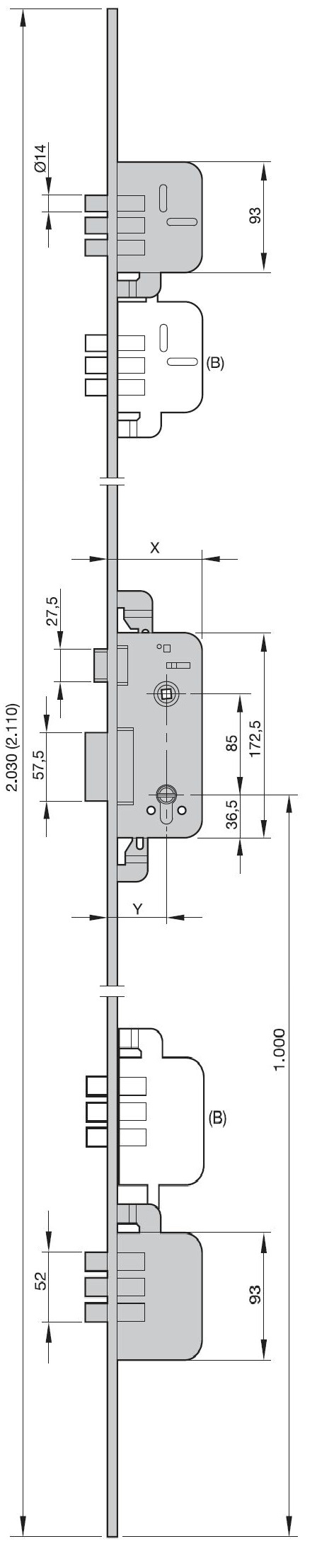 Cerradura Azbe Mod. 8922